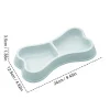 Pet Bowl Bone-Shaped Pet Bowls 2 in 1 Food & Water Dish with Non-Slip Base Cat Feeding Set for Small Spaces Pet Feeding