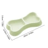 Pet Bowl Bone-Shaped Pet Bowls 2 in 1 Food & Water Dish with Non-Slip Base Cat Feeding Set for Small Spaces Pet Feeding