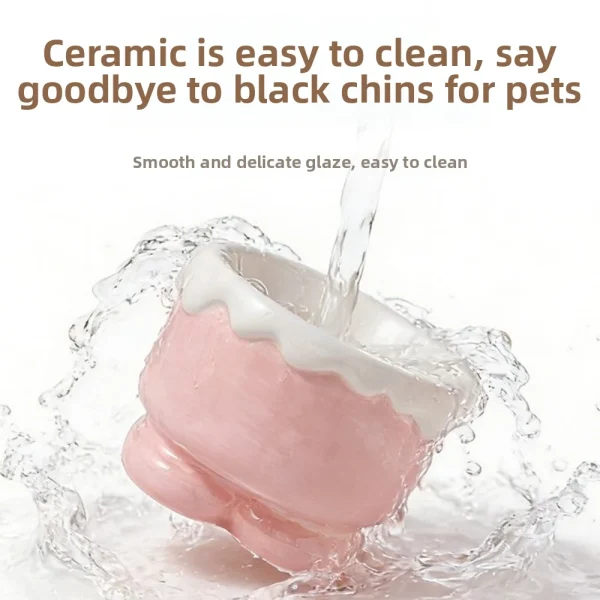 S20f0d7c971ac4f4aacf16097daaac0e2F.webp Non-Slip Ceramic Pet Bowl Anti-Spilling Guarded Neck Anti-Overturning Bowl Large Capacity Slow Feeder Bowl Dog Drinking