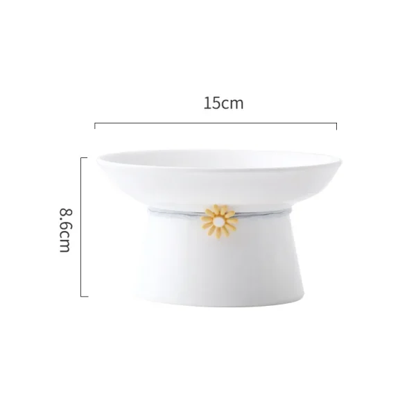 S2bcdb50f1dc34cc9bd19131fdb6176c8z.webp Ceramic Cartoon Shaped Bowls for Pet, High Legged, Cervical Vertebra Protection, Drinking Food Bowl, Cat Bowl Supplies, 1Pc