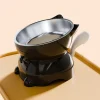 Cute Large Diameter Elevated Cat Bowl Anti-spill Anti-leakage High Foot Bowl Anti-choke Anti-knock Water Bowl Outdoor Use