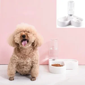 Dog Bowl Pet Automatic Feeder Dog Cat Drinking Bowl Feeding Dispenser Pet Supplies