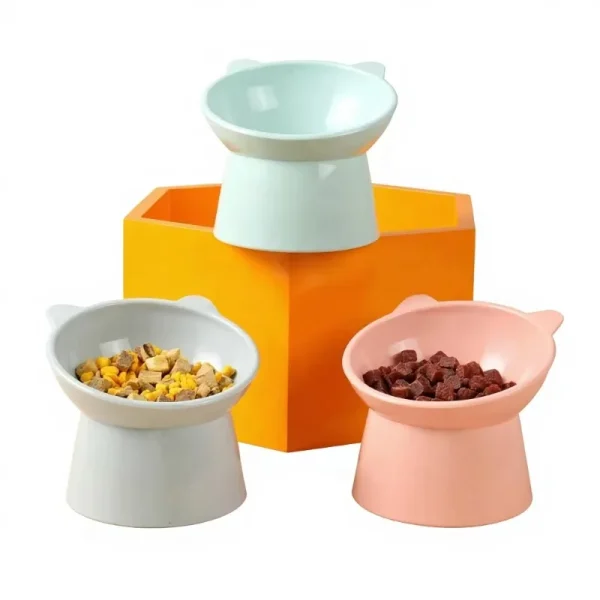 Pet Eating Bowl Portable Dog Two Bowls With Water Bottle