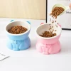 S40efb70d037c4ff78505b01bd33919890.webp Pet Supplies Ceramic Cat Bowl Creative Slanted Mouth Dog Food Feeding Basin Non-slip Cute Pet Drinking Feeder Water Container