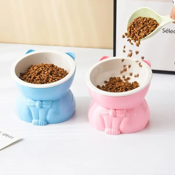 S40efb70d037c4ff78505b01bd33919890.webp Pet Supplies Ceramic Cat Bowl Creative Slanted Mouth Dog Food Feeding Basin Non-slip Cute Pet Drinking Feeder Water Container