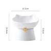 S43b2d537300c4232a65e3fc0fe3817ef9.webp Ceramic Cartoon Shaped Bowls for Pet, High Legged, Cervical Vertebra Protection, Drinking Food Bowl, Cat Bowl Supplies, 1Pc
