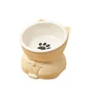 S5293726798d4463f894be0719fce9d561.webp Pet Supplies Ceramic Cat Bowl Creative Slanted Mouth Dog Food Feeding Basin Non-slip Cute Pet Drinking Feeder Water Container