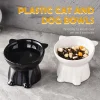 Cat Bowl Pet Accessories Ceramic Diagonal High Feet Cute Protection Cervical Spine Dog Bowl Drink Water Bowl Pet Supplies