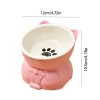 S786dede62bc14af597af53ef386d41baZ.webp Pet Supplies Ceramic Cat Bowl Creative Slanted Mouth Dog Food Feeding Basin Non-slip Cute Pet Drinking Feeder Water Container