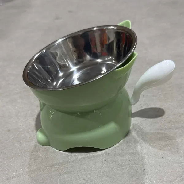 Cute Large Diameter Elevated Cat Bowl Anti-spill Anti-leakage High Foot Bowl Anti-choke Anti-knock Water Bowl Outdoor Use
