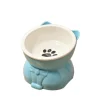 S86350868b5ec4e43b86eb04e6ca53c2ba.webp Pet Supplies Ceramic Cat Bowl Creative Slanted Mouth Dog Food Feeding Basin Non-slip Cute Pet Drinking Feeder Water Container