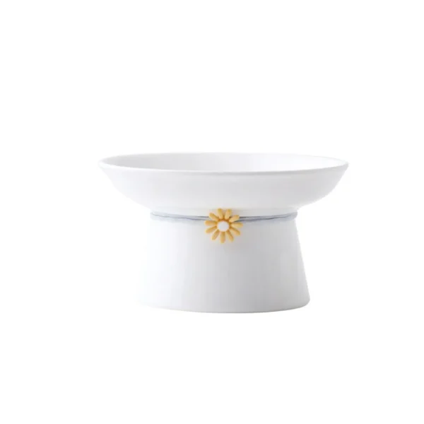 S905c0a7104e845c99e0ec83146f95ed1Q.webp Anti Knock Ceramic Cat Bowl Creative Cute Dog Food Feeding Basin Large Capacity Slanted Mouth Pet High Foot Bowl Water Container