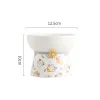 S9ba2f8e3a95441aa98376a0e03d946d9L.webp Ceramic Cartoon Shaped Bowls for Pet, High Legged, Cervical Vertebra Protection, Drinking Food Bowl, Cat Bowl Supplies, 1Pc
