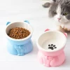 Sa3e01391c19546109681a495962c82ddm.webp Pet Supplies Ceramic Cat Bowl Creative Slanted Mouth Dog Food Feeding Basin Non-slip Cute Pet Drinking Feeder Water Container