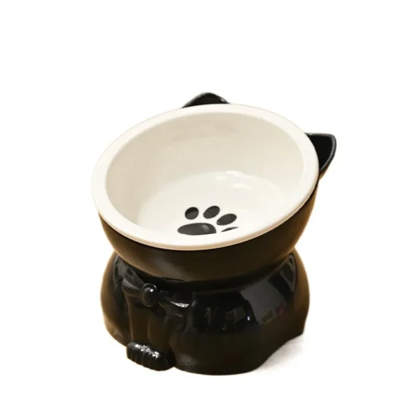 Sac48b73cda804c27afe2b94aba1ec316g.webp Pet Supplies Ceramic Cat Bowl Creative Slanted Mouth Dog Food Feeding Basin Non-slip Cute Pet Drinking Feeder Water Container
