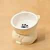 Sb0a05ea200fc4b87ba1c3af29a9e647fa.webp Pet Supplies Ceramic Cat Bowl Creative Slanted Mouth Dog Food Feeding Basin Non-slip Cute Pet Drinking Feeder Water Container