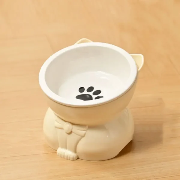 Sb0a05ea200fc4b87ba1c3af29a9e647fa.webp Pet Supplies Ceramic Cat Bowl Creative Slanted Mouth Dog Food Feeding Basin Non-slip Cute Pet Drinking Feeder Water Container