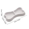 Pet Bowl Bone-Shaped Pet Bowls 2 in 1 Food & Water Dish with Non-Slip Base Cat Feeding Set for Small Spaces Pet Feeding