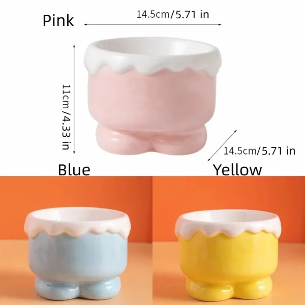 Sbeabdf63acae4dd7af9876110a8dbe7bt.webp Non-Slip Ceramic Pet Bowl Anti-Spilling Guarded Neck Anti-Overturning Bowl Large Capacity Slow Feeder Bowl Dog Drinking